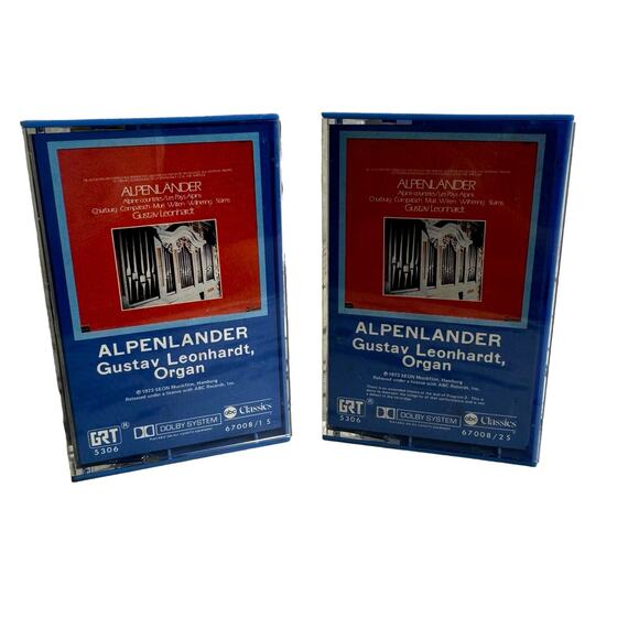 Alpenlander Gustav Leonhardt Organ Cassette Bundle 2 Tapes 1973 Vintage Classic - Picture 1 of 8